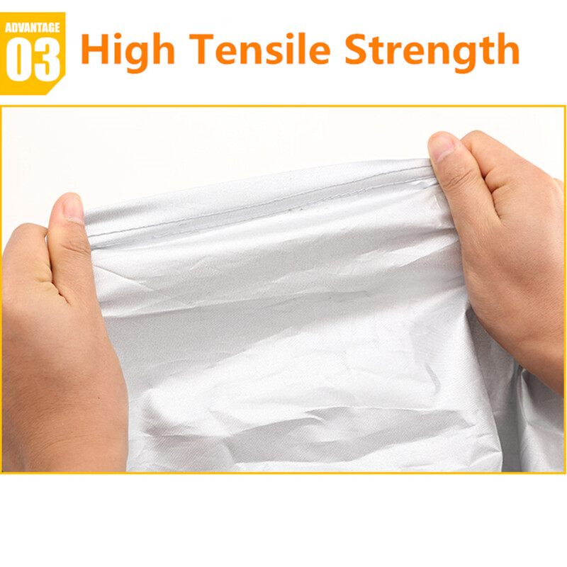 Automašīnas ārējais dubultkrāsu vāks saulessargs, putekļu necaurlaidīgs aizsardzība ar atstarojošām sloksnēm, universāla hečbeka sedana apvidus auto