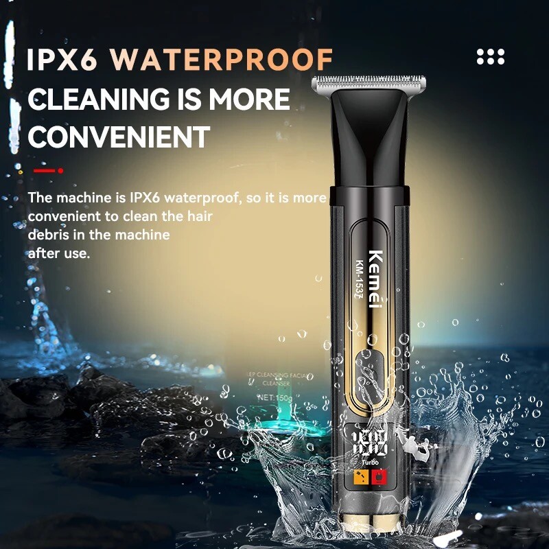 Kemei profesionālais elektriskais pašmāju skuveklis ar ļoti garu rokturi aizmugures matu skūšana matu griezējs deguna matu griezējs ķermeņa kopšana