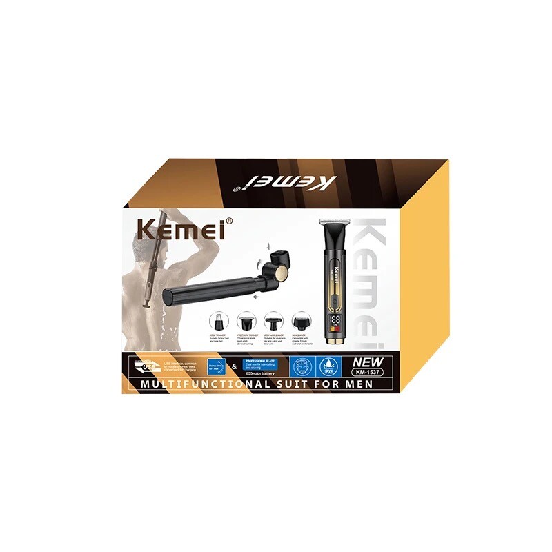 Kemei profesionālais elektriskais pašmāju skuveklis ar ļoti garu rokturi aizmugures matu skūšana matu griezējs deguna matu griezējs ķermeņa kopšana