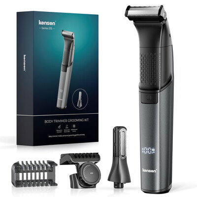 Ηλεκτρική ξυριστική μηχανή KENSEN S15 Blade διπλής όψης IPX6 αδιάβροχη επαναφορτιζόμενη ξυριστική μηχανή για γένια 2 σε 1 Ηλεκτρική ξυριστική μηχανή σώματος για άνδρες