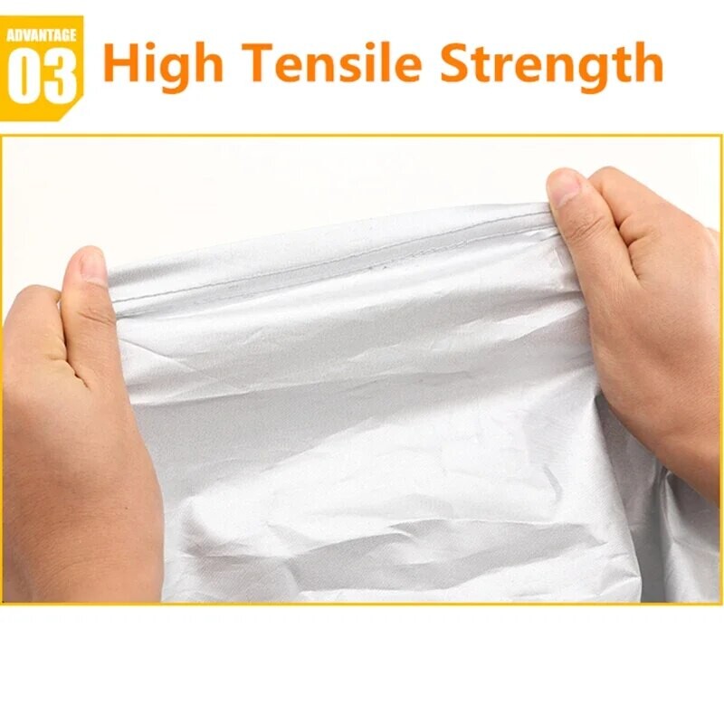 Vanjski poklopac automobila Dvostruka boja Prekrivač Suncobran Zaštita otporna na prašinu s reflektirajućim trakama Univerzalno za Hatchback limuzinu SUV