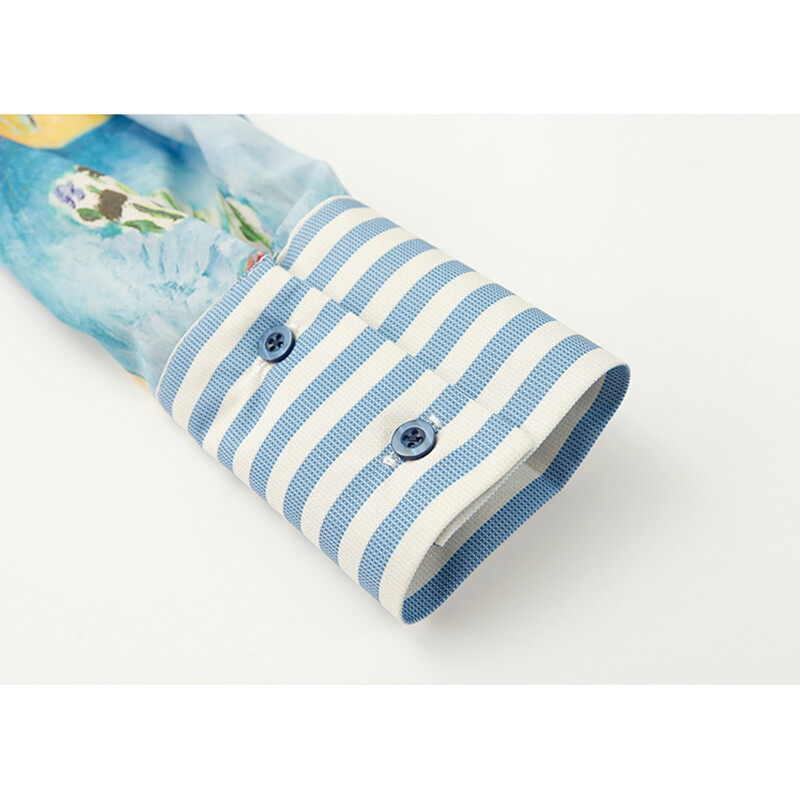 Ženska odjeća Košulje Polo ovratnik s prugama Asimetrični dugi rukavi Ležerne vintage modne vrećaste bluze Topovi za žene