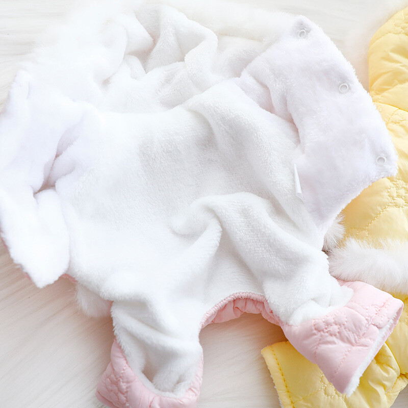 Pamučna odjeća za pse Podstavljeni zimski kaput za pse Snježno odijelo Majica s kapuljačom Kombinezon za male pse Mačke Odijelo Odijelo za pse Kostim