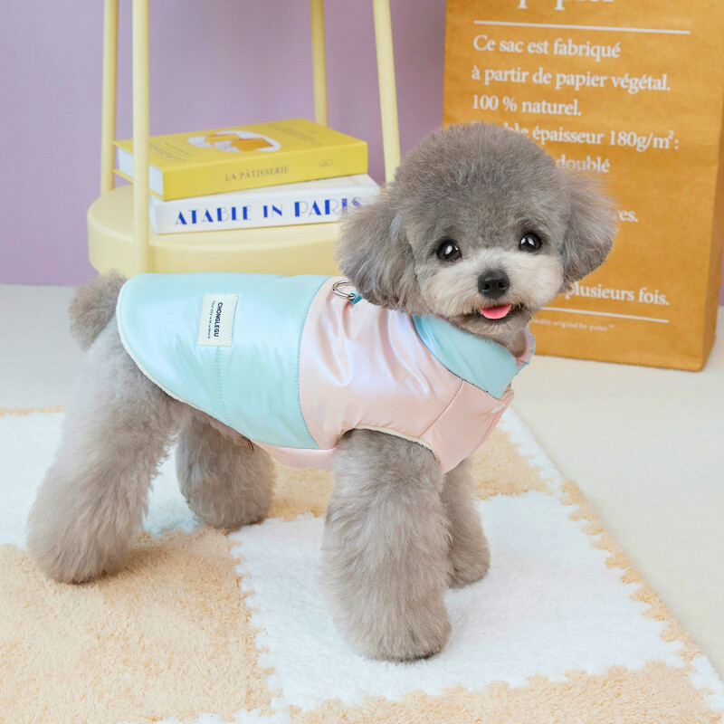 Jesen, zima, parke za pse u boji, kaput za pse u boji, slatki plus, plišani kaput za kućne ljubimce za male i srednje pse