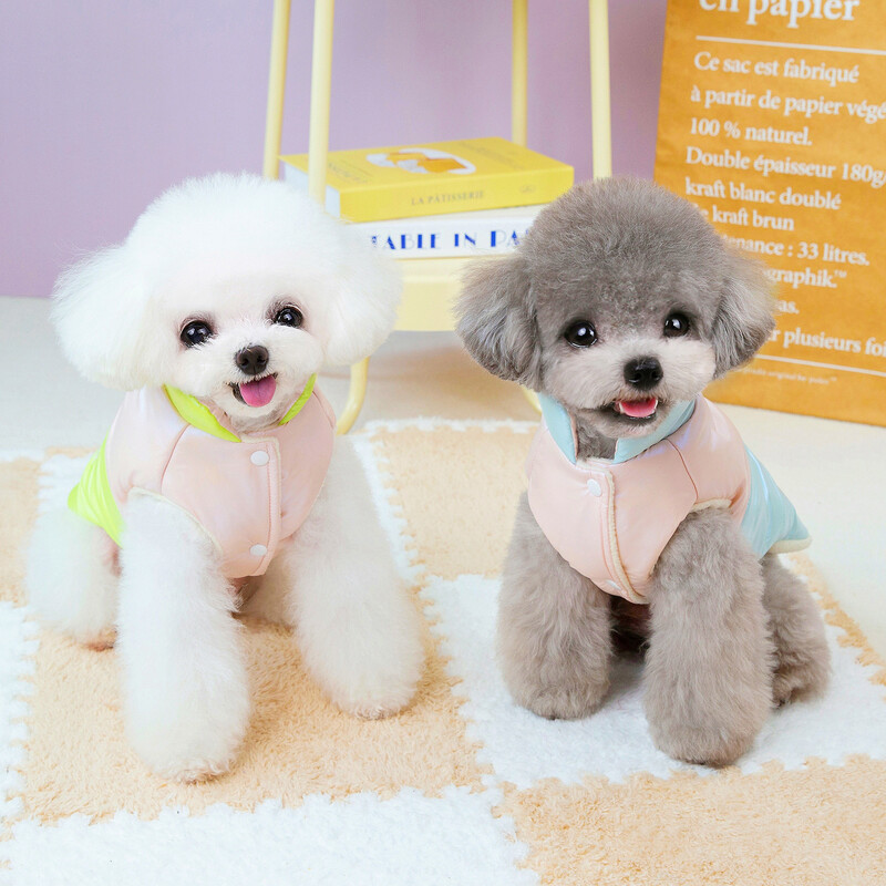 Jesen, zima, parke za pse u boji, kaput za pse u boji, slatki plus, plišani kaput za kućne ljubimce za male i srednje pse