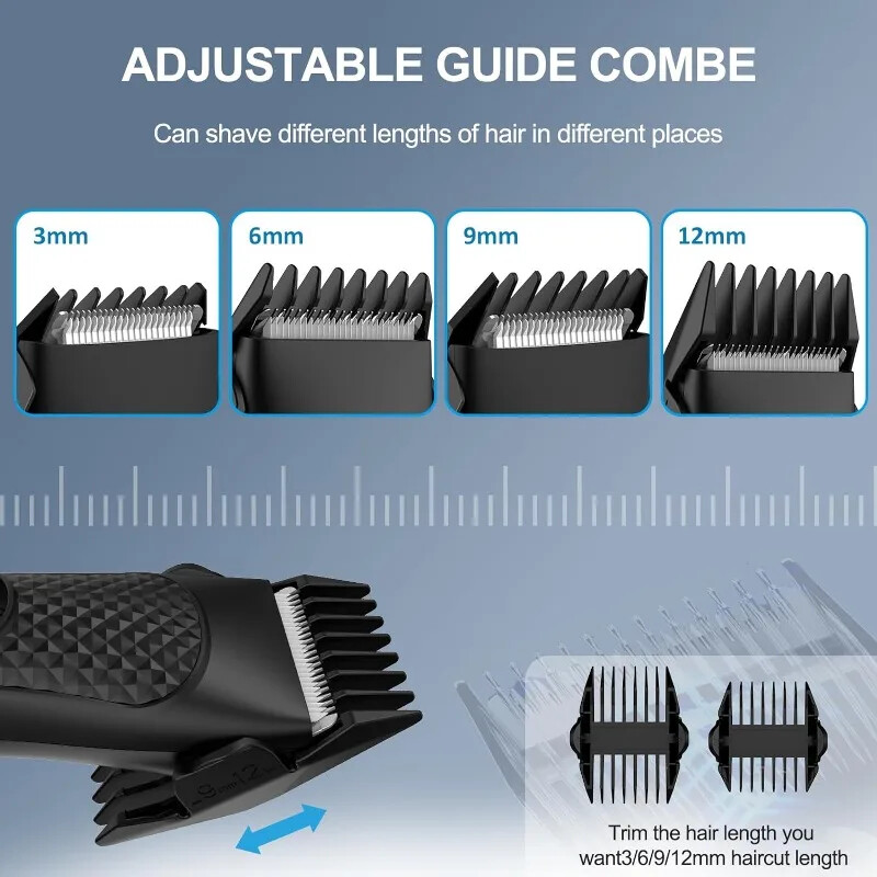 Trimer za dlake na tijelu za muškarce Električni trimer za prepone Punjivi kuglični aparat za brijanje Groomer Zamjenjiva keramička glava oštrice Vodootporan