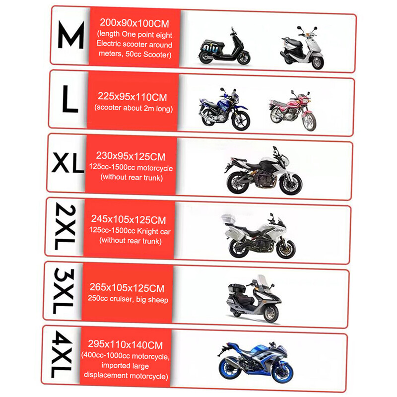 Univerzalna navlaka za motocikle Vodootporna vanjska zaštita od prašine, krhotina, kiše i vremenskih uvjeta 210D Oxford tkanina