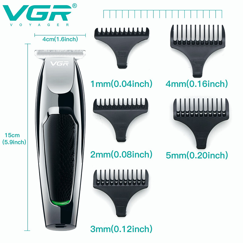 VGR Trimer za kosu Električni aparat za šišanje Barber Bežični stroj za šišanje Mini Hair Hair Edgers Cutter Mašina za šišanje za muškarce V-030