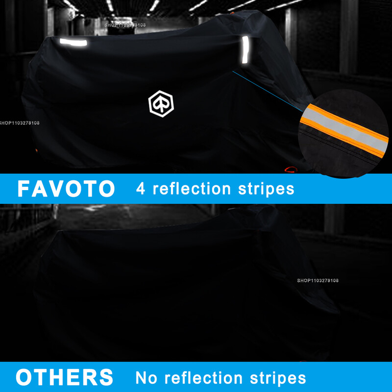 Navlaka za motocikl Vodootporna vanjska za sva godišnja doba, otporna na prašinu, UV zaštitna kišna navlaka za PIAGGIO Beverly Fly Liberty MP3 125 150 20