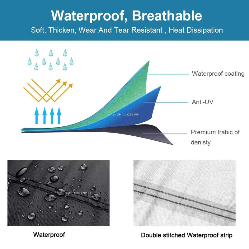 Navlaka za motocikl Vodootporna vanjska za sva godišnja doba, otporna na prašinu, UV zaštitna kišna navlaka za PIAGGIO Beverly Fly Liberty MP3 125 150 20