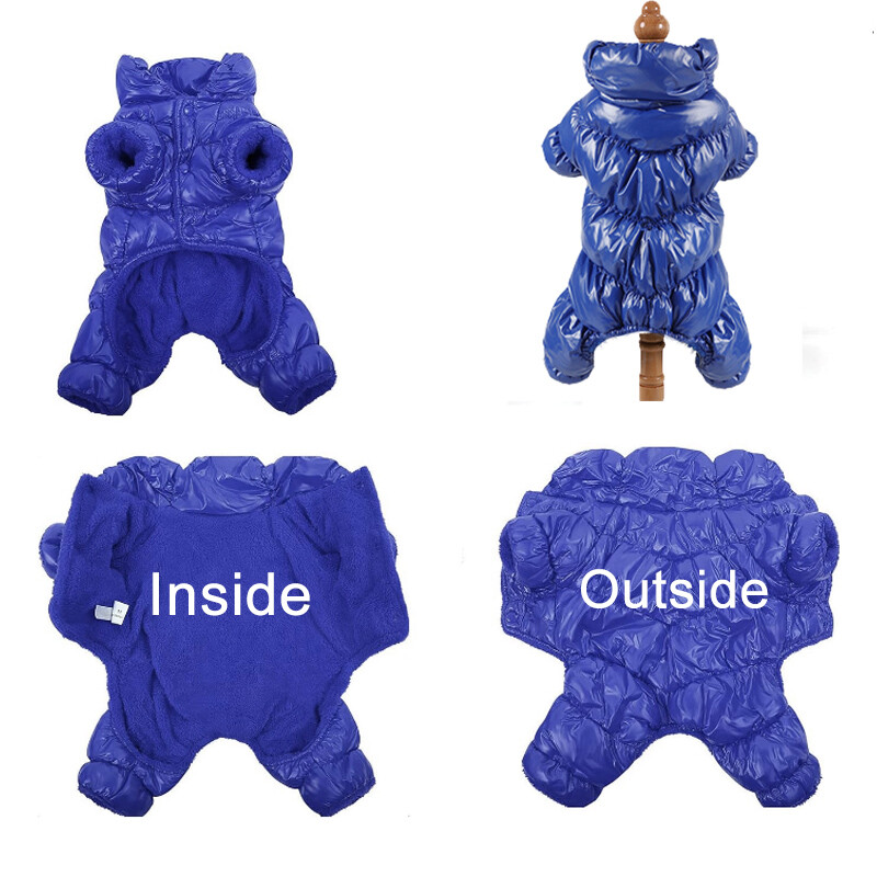 Zimska pseća odjeća za male pse Vjetrootporno snježno odijelo Puppy Puhasta jakna za cijelo tijelo Luksuzni kaput za pse Odjeća za pse Dodaci