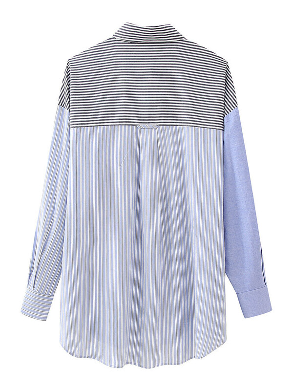 Κομψό πουκάμισο με μακρυμάνικο μονό στήθος, φθινόπωρο 2024 Νέο 3WM1621