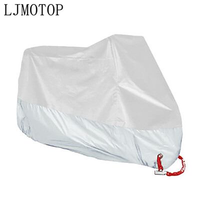 Καλύμματα μοτοσικλέτας ML XL 2XL 3XL 4XL για αδιάβροχη θήκη μοτοσικλέτας εξωτερικού χώρου Κάλυμμα μοτοσικλέτας Κάλυμμα μοτοποδηλάτου Scooter Hoes Honda Moto