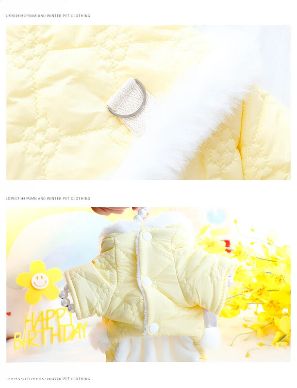 Lllypop Winter Dog Onesie Snowsuit Hoodie Topli kombinezon za pse od flisa Odjeća za kućne ljubimce Odjeća za pse za male pse