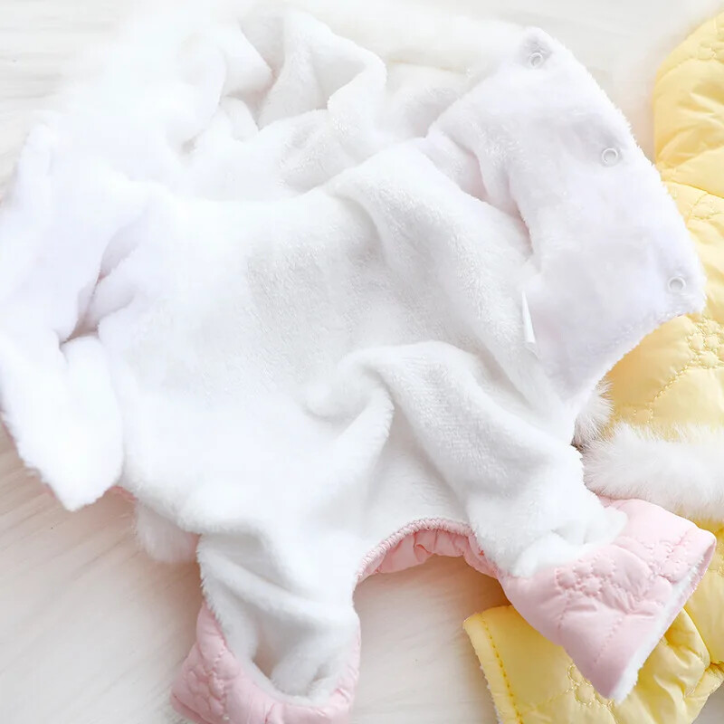 Lllypop Winter Dog Onesie Snowsuit Hoodie Topli kombinezon za pse od flisa Odjeća za kućne ljubimce Odjeća za pse za male pse