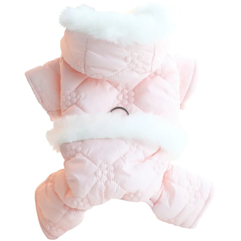 Lllypop Winter Dog Onesie Snowsuit Hoodie Topli kombinezon za pse od flisa Odjeća za kućne ljubimce Odjeća za pse za male pse