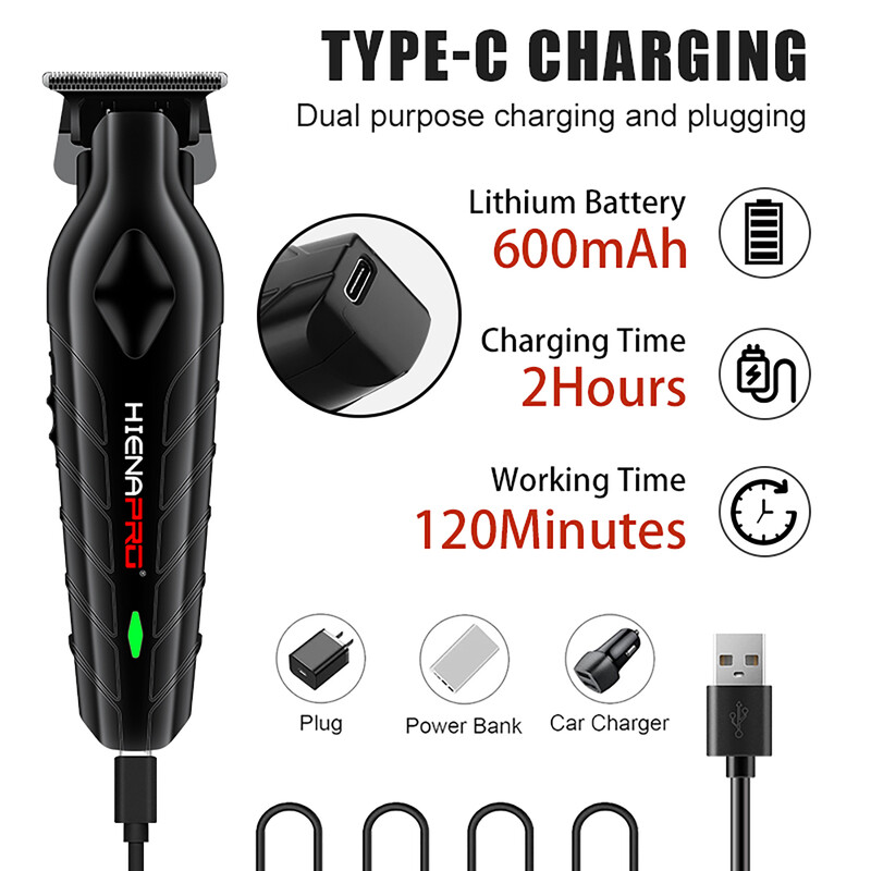 Hiena Pro Mašine za šišanje Profesionalni brijač Mašine za šišanje Električni trimer Mašine za brijanje brade Šišanje