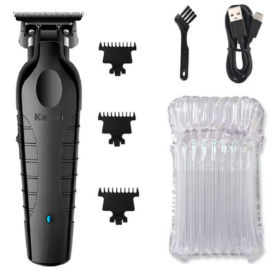 Kemei 2299 Barber Cordless Hair Trimmer 0mm Zero Gapped Carving Clipper Detailer Επαγγελματική ηλεκτρική μηχανή κοπής φινιρίσματος