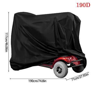 Κάλυμμα ATV Universal 190T Oxford Μοτοσικλέτα Αδιάβροχο κάλυμμα Προστασία εξωτερικού χώρου Dust Motorbike Vehicle Scooter Bicycle Protective