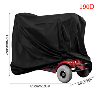 Κάλυμμα ATV Universal 190T Oxford Μοτοσικλέτα Αδιάβροχο κάλυμμα Προστασία εξωτερικού χώρου Dust Motorbike Vehicle Scooter Bicycle Protective