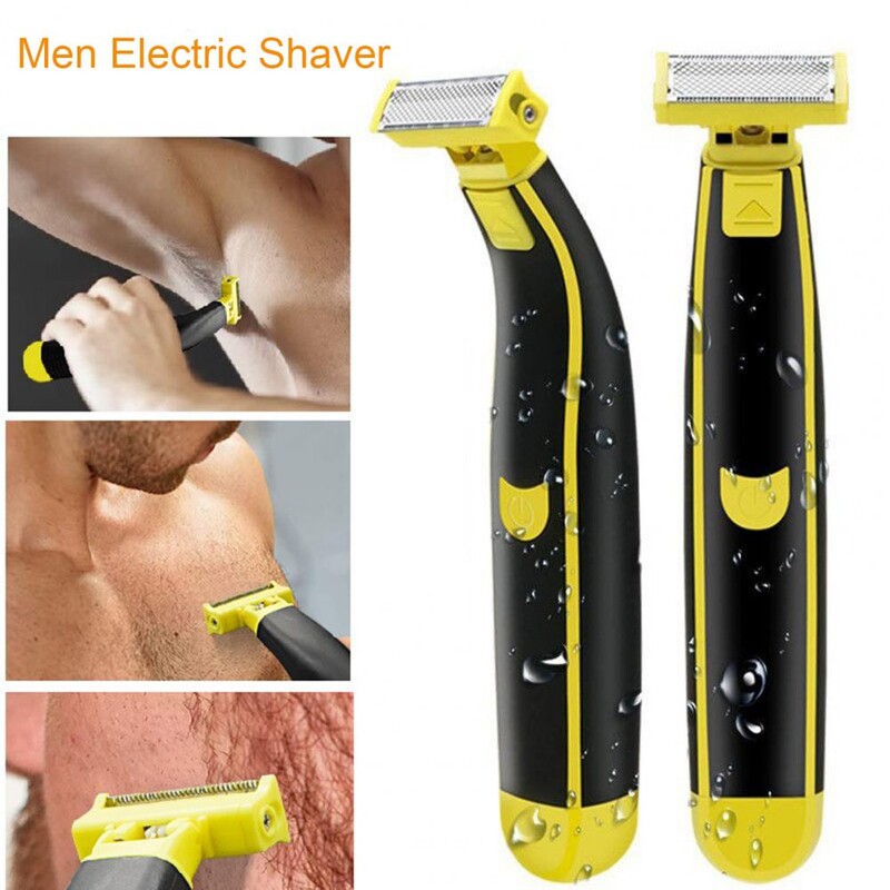 Συσκευή περιποίησης σώματος Φορητή αδιάβροχη ηλεκτρική ξυριστική μηχανή με 4 χτένες οδηγούς για άνδρες Επαναφορτιζόμενη μίνι ξυριστική μηχανή ταξιδιού για γένια
