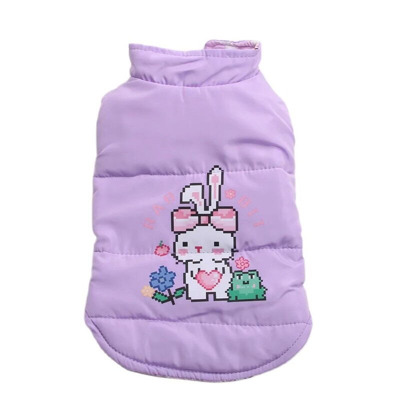 Topla majica s kapuljačom za pse i mačke s ljupkim dizajnom zeca, zimska jakna za kućne ljubimce