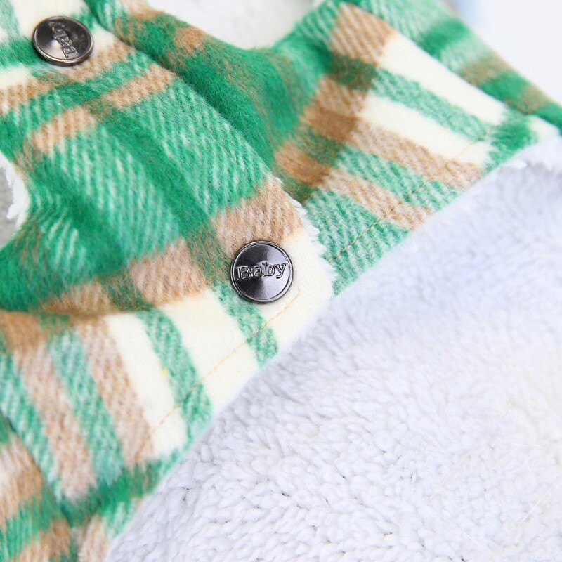 Kaput za pse Odjeća za kućne ljubimce Hoodies Topli kostimi za štene Modni prsluk Jakna Zimski kaput Hoodies Trobojna vunena pamučna jakna Odjeća