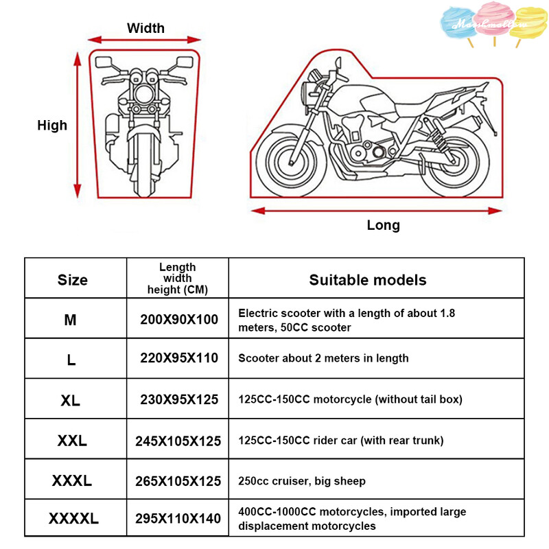 Motociklistička navlaka za sva godišnja doba Vanjska vodootporna prašina i kiša UV zaštita Oxford platnena navlaka za Honda Suzuki Kawasaki Yamaha Bmw