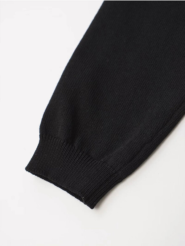 TRAF 2024 Jesenski i zimski pulover Ženski novi stil Seksi pletena košulja s jednim rukavom Jednobojna široka pletena majica