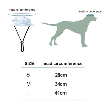 Στρογγυλό καπέλο ψαρά με βαμμένο βαμβακερό καπέλο για κατοικίδια, μεσαίου μεγέθους, σκύλους γάτες Καπέλα για κατοικίδια