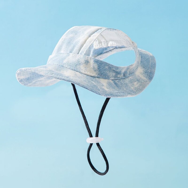 Pseća ribarska kapa s otkrivenim ušima Prozračna kapa za pse protiv pada Podesiva kapa za zaštitu od sunca za pse na otvorenom