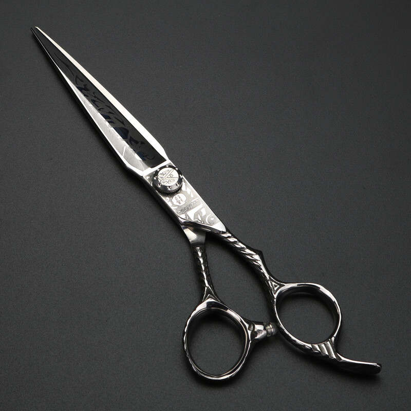 XUANFENG 7-inčne škare s laserskim uzorkom, čelične frizerske škare za šišanje i škare za stanjivanje