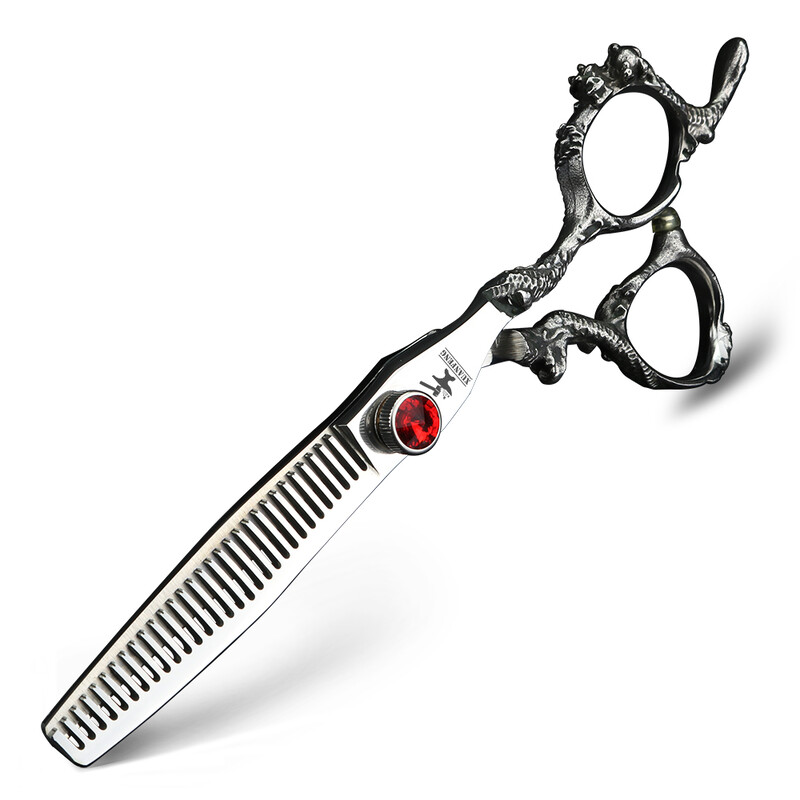 Škare za kosu sa zmajevom drškom od 6 inča, frizerski alati za oblikovanje, škare za rezanje i škare za stanjivanje