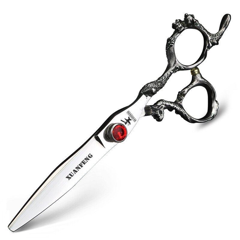 Škare za kosu sa zmajevom drškom od 6 inča, frizerski alati za oblikovanje, škare za rezanje i škare za stanjivanje