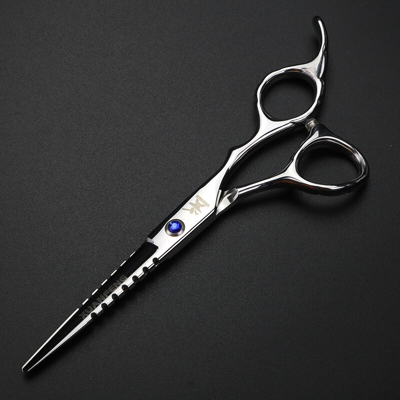 XUANFENG 6 inčni nazubljeni škare za frizerski salon alati za oblikovanje škare za rezanje i set škara za stanjivanje
