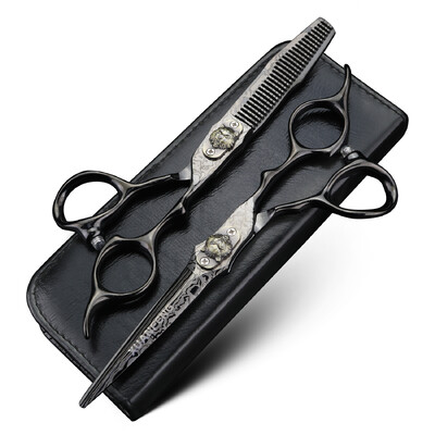 XUANFENG 6 ιντσών Damascus Barber`s Scissors Hair Gallery Εργαλεία styling Cutting Scissors and Thinning Scissors Collection