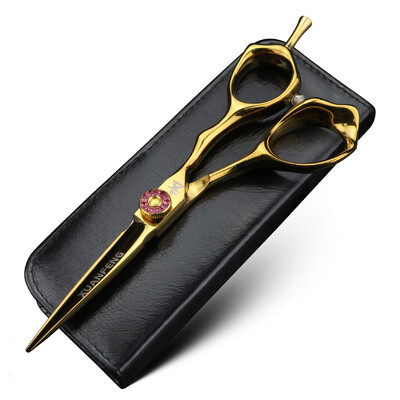 XUANFENG 5 ιντσών Golden Barber Scissors Hair Gallery Εργαλεία styling Cutting Scissors and Thinning Scissors Collection