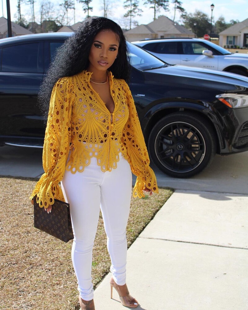 HGTE Nova elegantna mrežasta čipkasta košulja s izdubljenim dugim rukavima Prozirna gornja bluza Odjeća Dashiki afričke košulje za žene