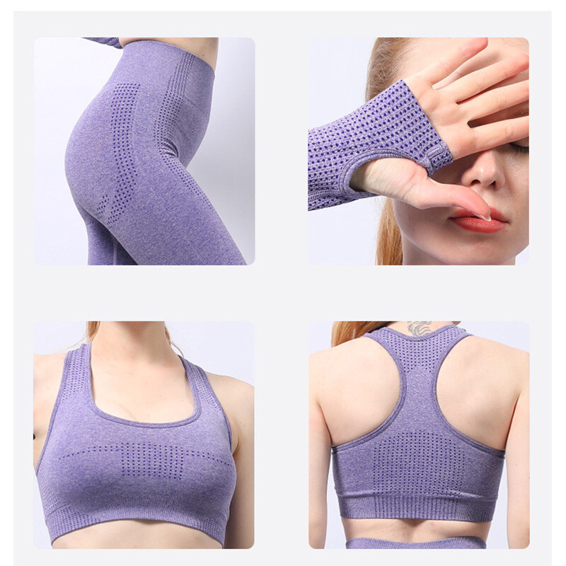 Bešavni komplet za jogu, set od 5 komada, ženska odijela za fitness u teretani, sportska odjeća, ženske tajice za vježbanje, vrhunska sportska odjeća, odijelo za vježbanje