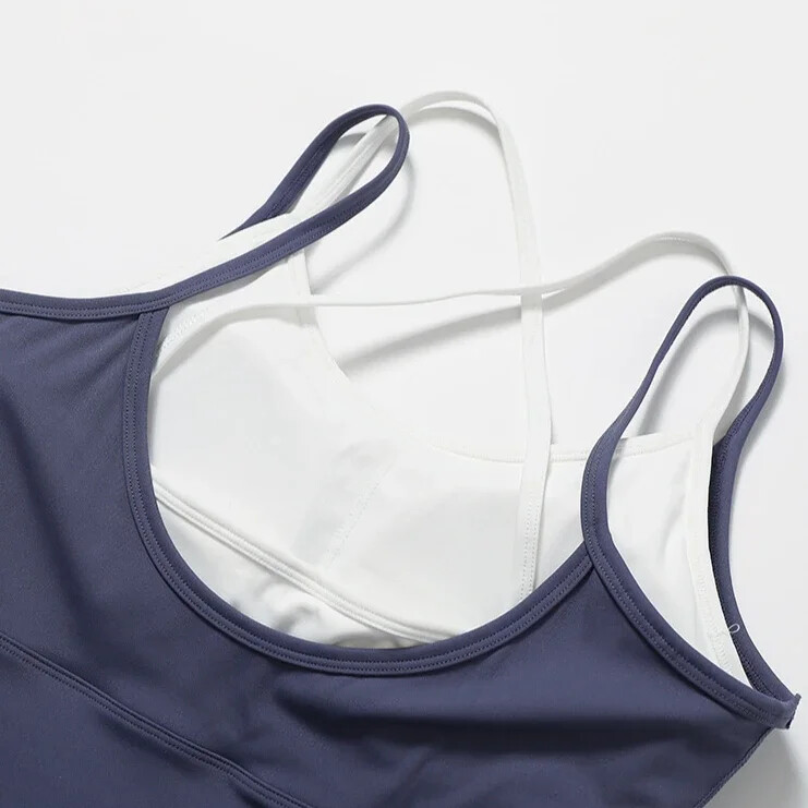 False lažni dvodijelni bodi Jednodijelni komplet za jogu Kombinezon Sportska oprema za vježbanje u teretani Trenirka za fitnes Podstavljena ženska aktivna odjeća