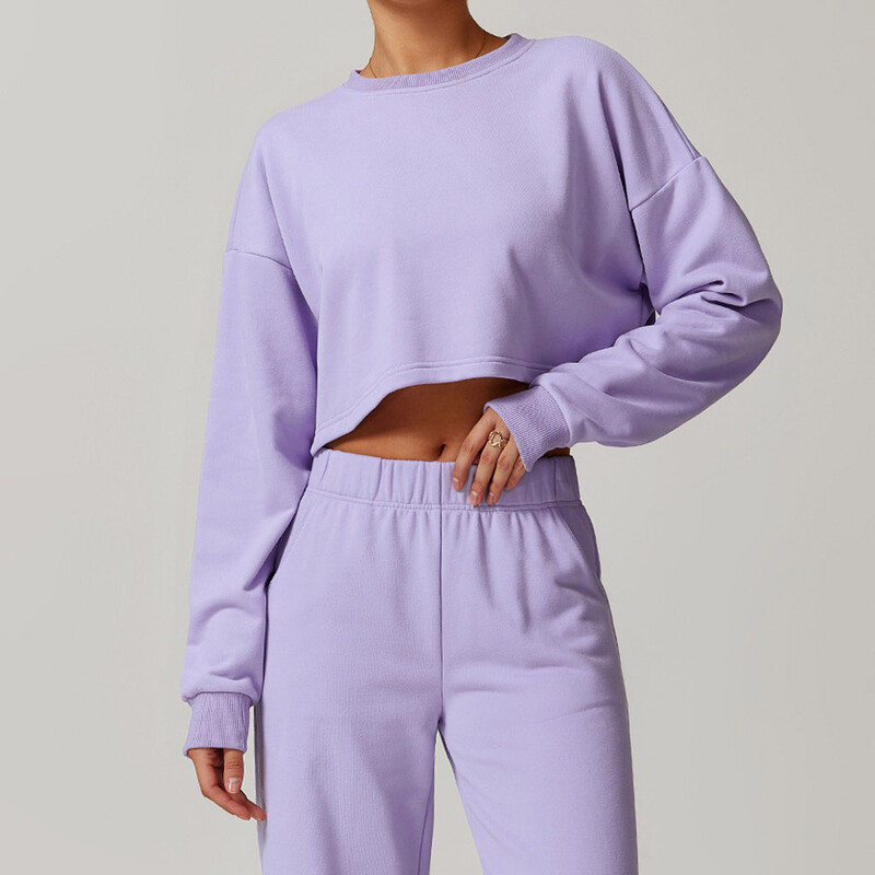 Őszi téli sport szett széles lábú, hosszú ujjú jóga szett női kiszélesedő melltartó edzés pulóver Tornaterem Ruházat Fitness öltöny