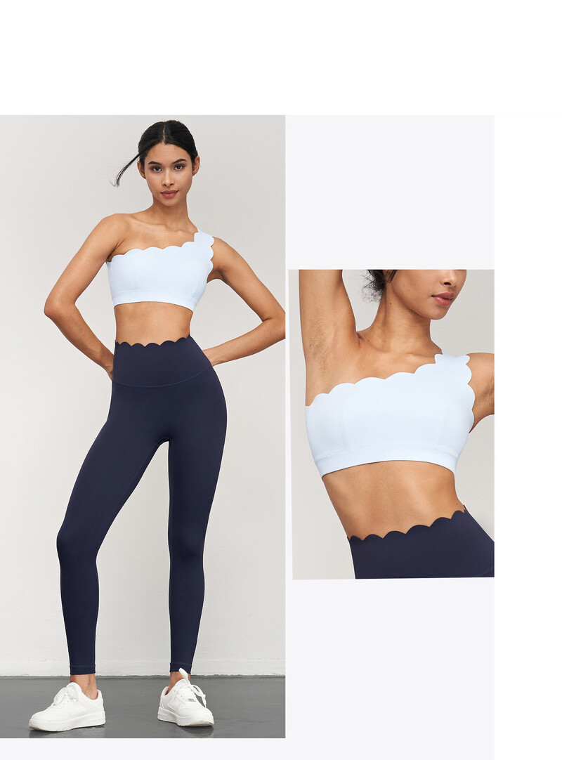 Ženske naramenice Kompleti za jogu s lotosovim rubom Sportski grudnjak Tajice visokog struka za vježbanje Fitness odijela Ženska sportska odjeća