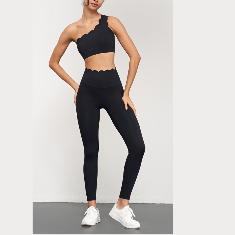 Ženske naramenice Kompleti za jogu s lotosovim rubom Sportski grudnjak Tajice visokog struka za vježbanje Fitness odijela Ženska sportska odjeća