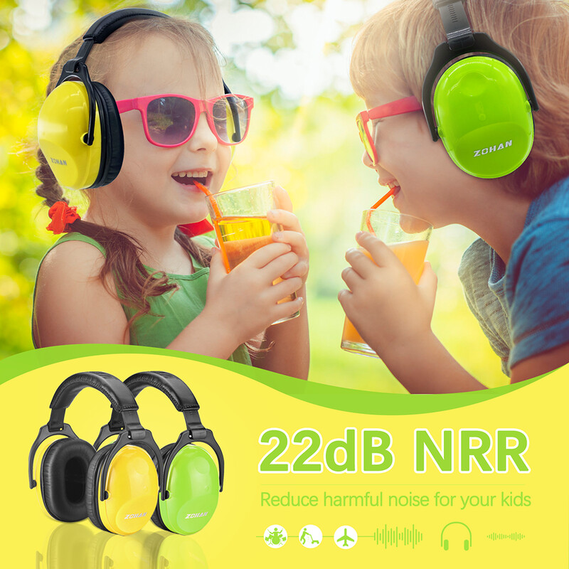 ZOHAN Dječji štitnici za uši za zaštitu sluha Dječji štitnici za uši za gledanje vatrometa, koncerata, zračnih mitinga