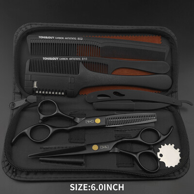 Set de foarfece profesionale de coafură VP 5.5 6.0 Set de foarfece pentru înfrumusețarea părului de coafură Instrumente de salon pentru tuns, rărire a părului