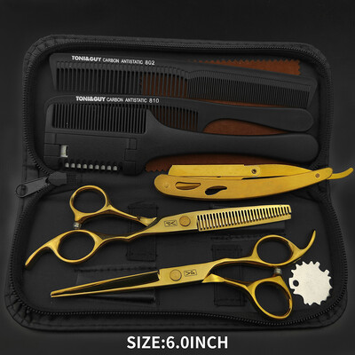 Set de foarfece profesionale de coafură VP 5.5 6.0 Set de foarfece pentru înfrumusețarea părului de coafură Instrumente de salon pentru tuns, rărire a părului