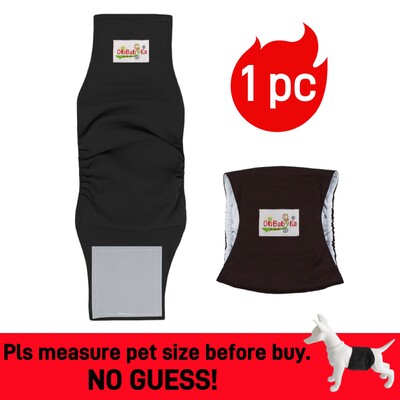 Scutec lavabil pentru câini de sex masculin Pantaloni sanitari fiziologici reutilizabili pentru animale de companie.