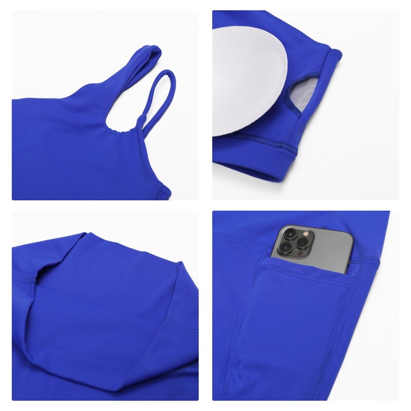 Ctenkevet 2Pcs Sportski set Ženski seksi grudnjak na jedno rame Odijelo za vježbanje Ženska sportska odjeća Komplet za fitnes i teretanu Žensko brzosušeće odijelo za jogu