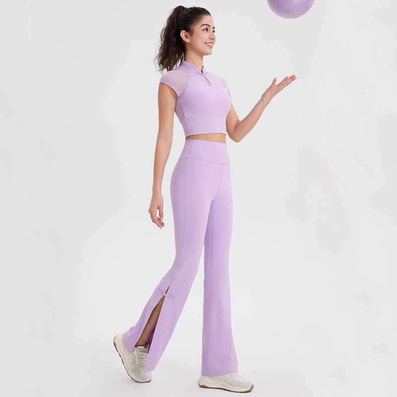 Dvodijelni set za fitness jogu, ženska, mekana, super rastezljiva odijelo za teretanu, brzo sušeće, fitness sportska odjeća za vježbanje