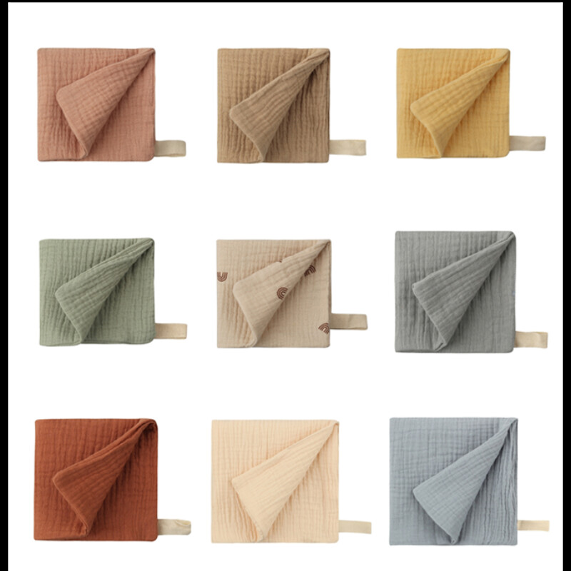 5PC Dječji ručnik Novorođenčad Predmeti Muslin Kvadrati Dojenčad Novorođenče Kupanje ruku Tuš Ručnici za lice Mekana pamučna gaza Dječja krpa